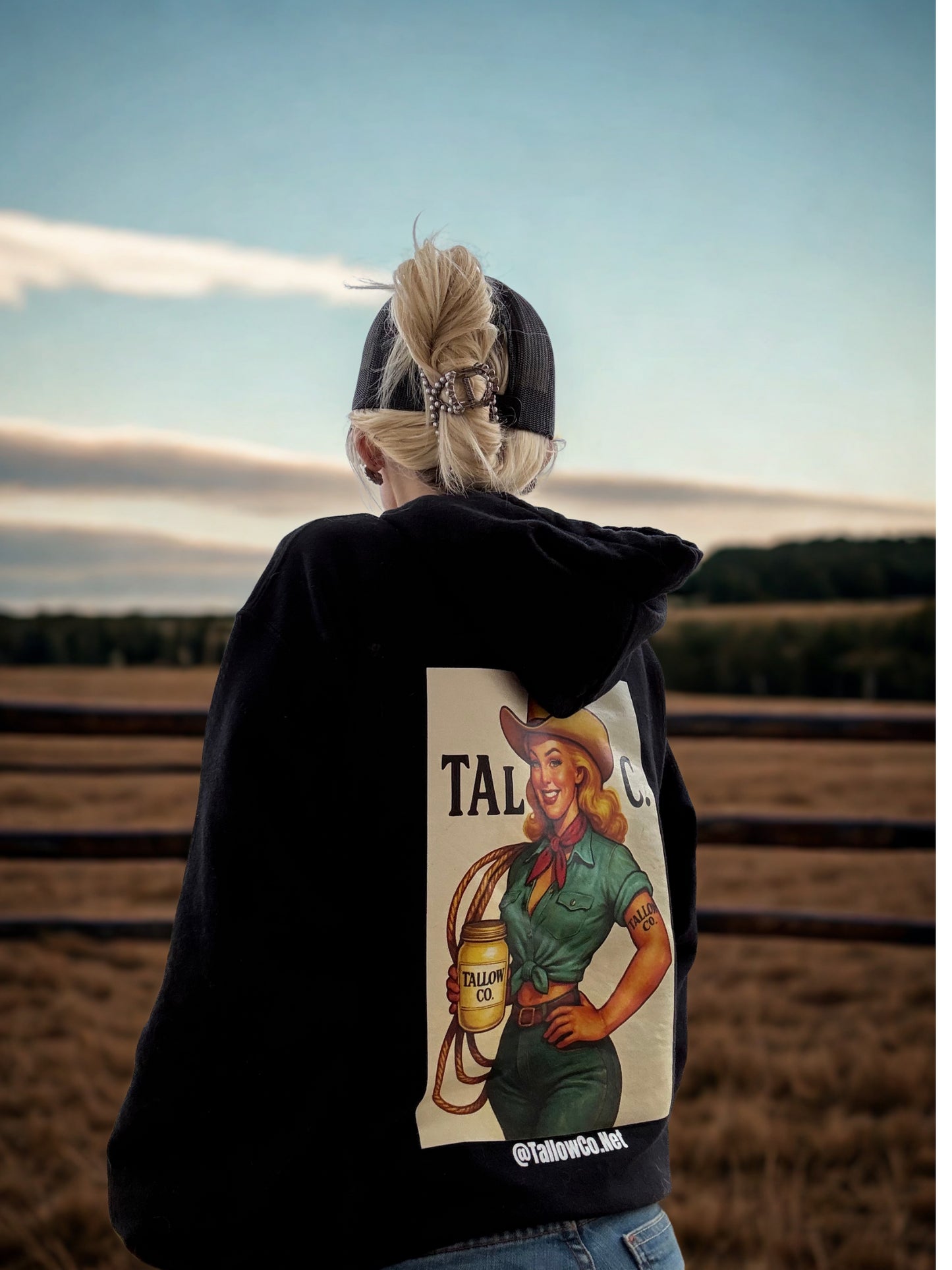 Tallow Co Cowgirl Hoodie